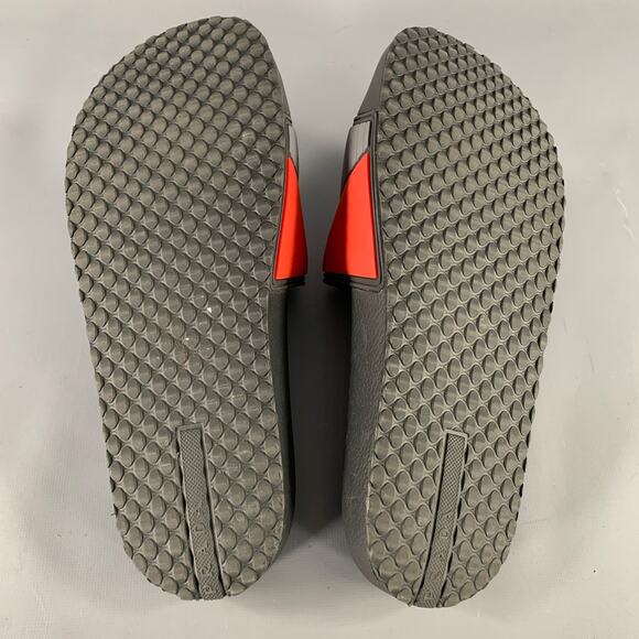 PRADA Size 8 Black & White Logo Rubber Slide Sandals main image 7